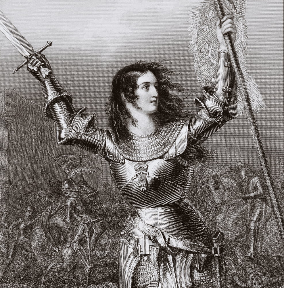 Joan Of Arc 1412 1431 Aka Jeanne D Arc Or Jeanne La Pucelle French Heroine Canvas Art - Ken Welsh Design Pics (14 x 15)