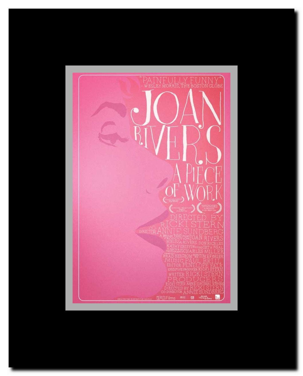 Joan Rivers: A Piece of Work Framed Movie Poster