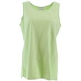 thumbnail image 1 of Joan Rivers Wardrobe Builders Long Stretch Cotton Tank,Honeydew, L, 1 of 5