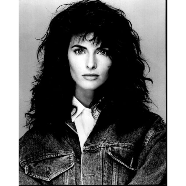 Joan Severance Headshot In Denim Jacket Black And White Photo Print (16 ...