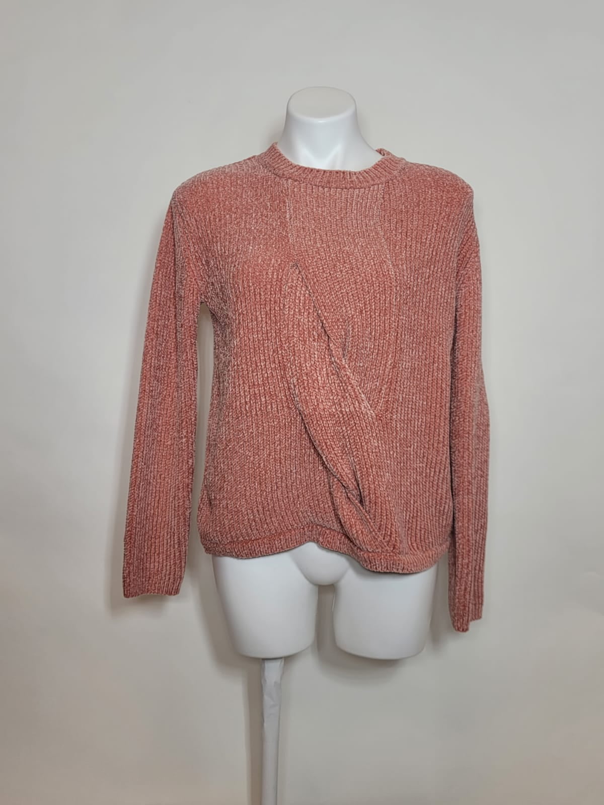 Joan Vass Women's Sweater, Penne Pink, Size M