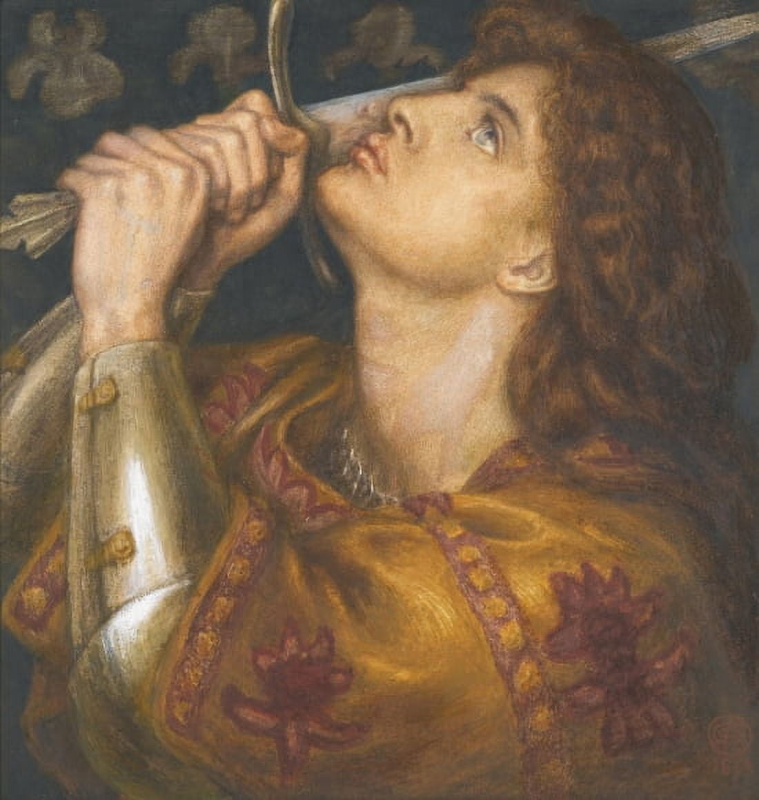 Joan of Arc Canvas Art - Dante Gabriel Rossetti (18 x 24)