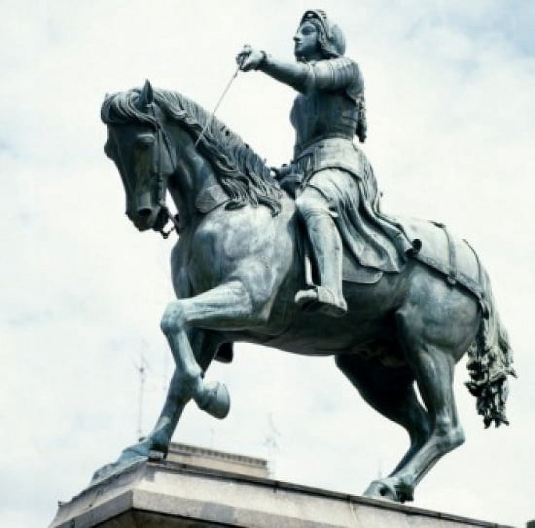 Joan of Arc Monument Sculpture Canvas Art -  (18 x 24)