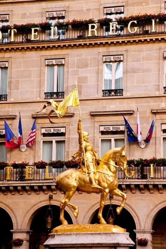 Joan of Arc Palais du Louvre Paris France Canvas Art - Brian Jannsen DanitaDelimont (18 x 27)