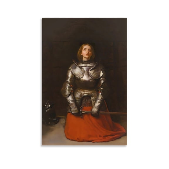 Joan of Arc Poster Artworks Canvas Poster Room Aesthetic Wall Art Prints Home Modern Decor Gifts 08x12inch(20x30cm)