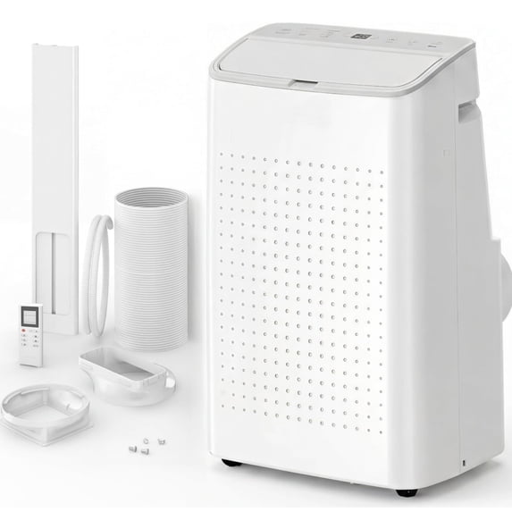 JoanKaren 14000 BTU Portable Air Conditioner Cools Room up to 750 Sq. ft,3-in-1 AC Unit with Cooling,Dehumidifier & Fan,DIY Window Kit