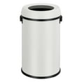 thumbnail image 1 of JoanKaren 17.19 Gallon Round Open Top Trash Can,Stainless Steel Commercial Grade Garbage Bin,65L,White, 1 of 8