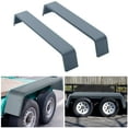 thumbnail image 1 of JoanKaren 2 Pack Tandem Axle Trailer Fenders Steel 14 Gauge Diamond Tread Plate,Fit 13"-15" Tires,Gray, 1 of 6