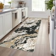 thumbnail image 1 of JoanKaren 2'x6' Modern Marble Runner Area Rug,Washable,Abstract Marble Pattern,Non Slip,2'x6' for Bedroom Entryway,Hallway,Black, 1 of 8
