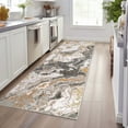 thumbnail image 1 of JoanKaren 2'x6' Modern Marble Runner Area Rug,Washable,Abstract Marble Pattern,Non Slip,2'x6' for Bedroom Entryway,Hallway,Grey, 1 of 8