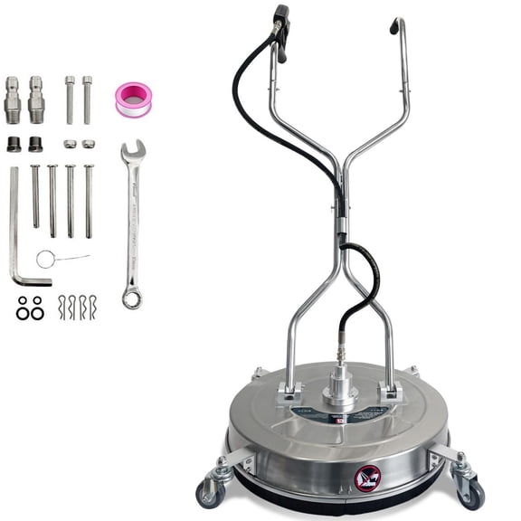 JoanKaren 20" Pressure Washer Surface Cleaner,4600PSI Max Working Pressure,Stainless Steel Dual Handle Pressure Washer