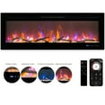 thumbnail image 1 of JoanKaren 50" Smart Electric Fireplace,WiFi Enabled,Recessed & Wall Mounted Fireplace with Remote Control & Multicolor Flame, 1 of 9