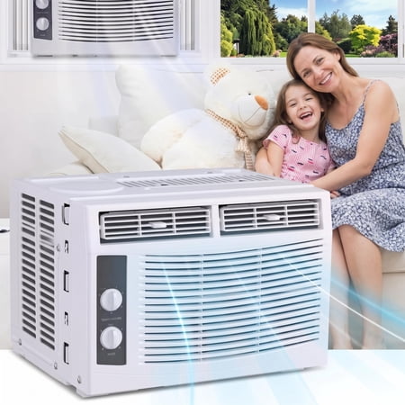 JoanKaren 5000 BTU Window Air Conditioner,Energy Certified,Cools Up to 150 Sq.ft.,24H Timer & Water Self Evaporation,Window AC Unit for Bedroom,Office