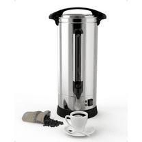 JoanKaren 60 Cup Coffee Urn and Hot Beverage Dispenser,Double Wall Stainless Steel,10L/2.6 Gallon