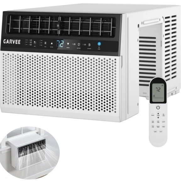 JoanKaren 6000 BTU U-Shaped Window Air Conditioner with Remote Control,Energy-Saving AC Unit Cools up to 270 Sq,Ultra Quiet,Cooling, Dehumidifier, Flexible for Home/Office