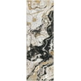 thumbnail image 1 of JoanKaren Abstract Area Rugs, 2'x8' Washable Kitchen Runner Abstract Marble Pattern Rug Runners for Hallways Non Slip,Black, 1 of 7