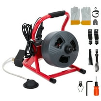 JoanKaren Electric Drain Auger,50Ft x 5/16 Inch Professiona Plumbing Snake Clog Remover,Drain Cleaner Machine for 3/4 to 3 Inch Pipes