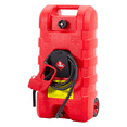 thumbnail image 1 of JoanKaren Industrial Portable Fuel Tank 15 Gallon Container Caddy Tank with 10-Foot Hose,Wheeled Utility Transfer Tank,Red, 1 of 8