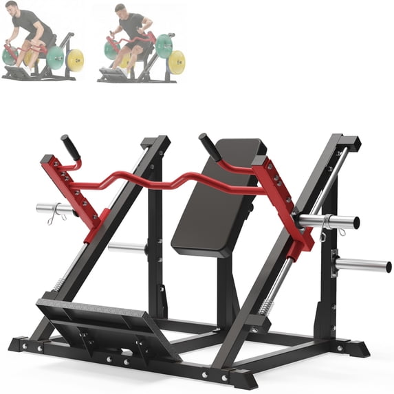 JoanKaren Linear Row Machine,Back Rowing Machine for Home Gym,Plate ...