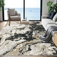thumbnail image 1 of JoanKaren Modern Marble 4'x6' Area Rug,Washable Boho Abstract Marble Pattern,Ideal for High Traffic Areas in Living Room,Kitchen, Dining,Black, 1 of 8