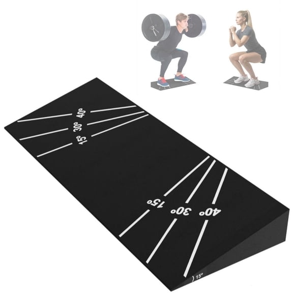 JoanKaren Squat Wedges Block,1000lb Capacity Squat Weight Lifting Wedges for Home Gym or Personal Trainers,Heel Elevated Slant Board for Squats, Knees over Toes & Weightlifting