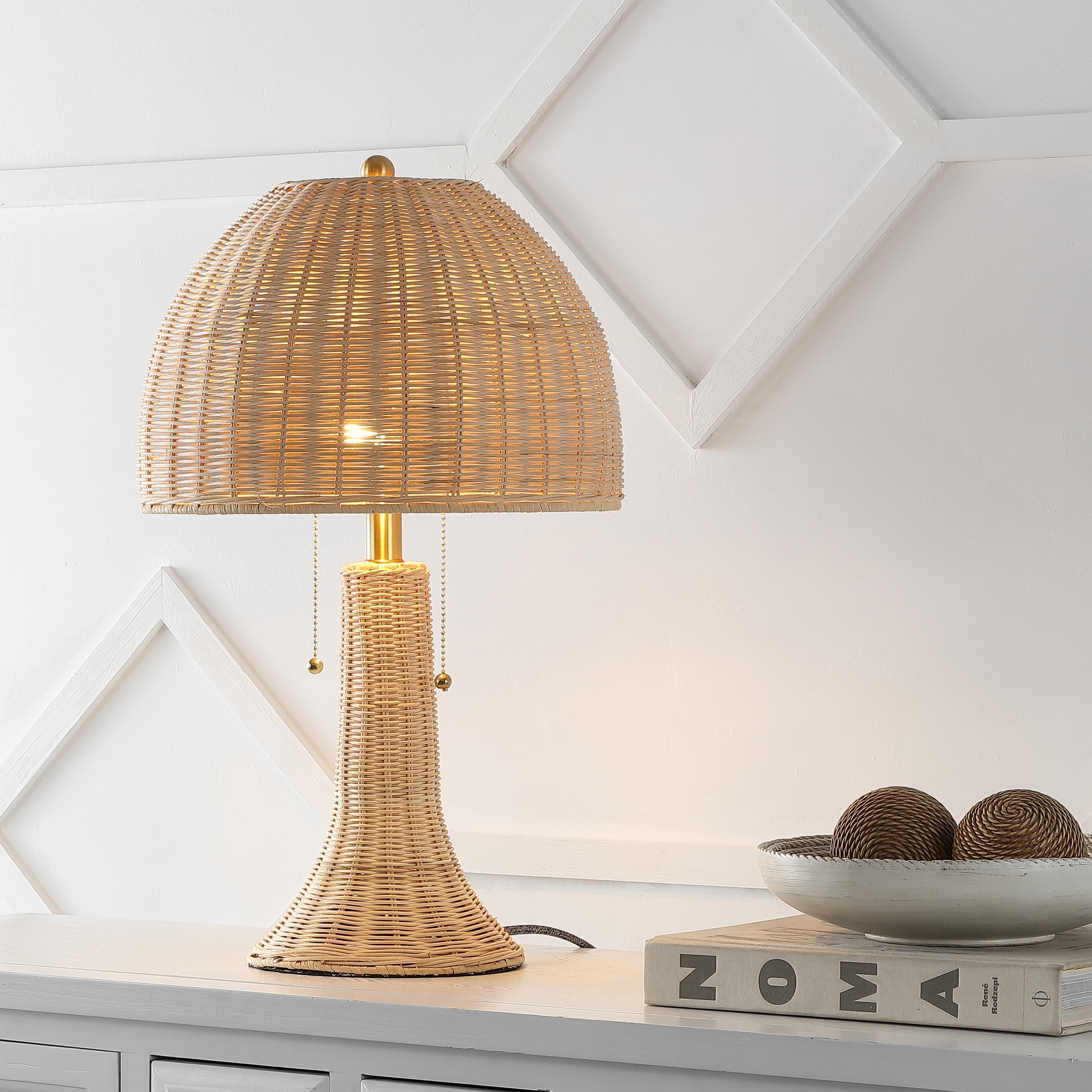 JONATHAN Y JYL4040B Joanie 22" Bohemian Rustic Iron LED Table Lamp