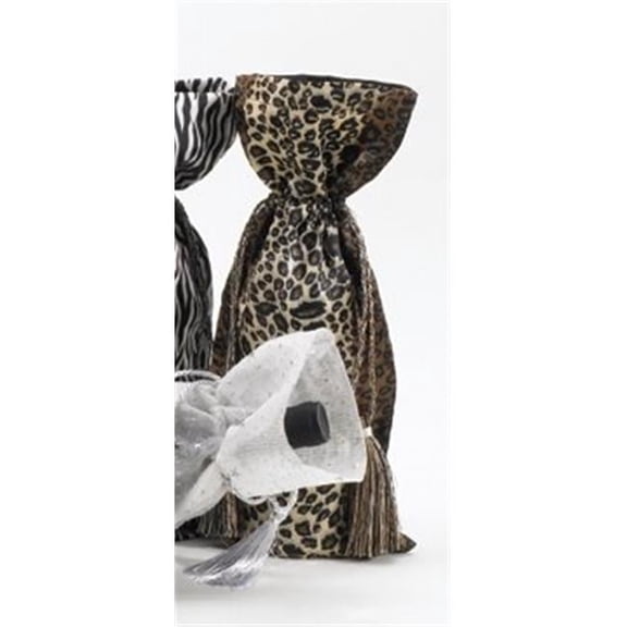 Joann Marie Designs IBT6X15LEO2 Printed Wine Bag - Leopard Pack of 12