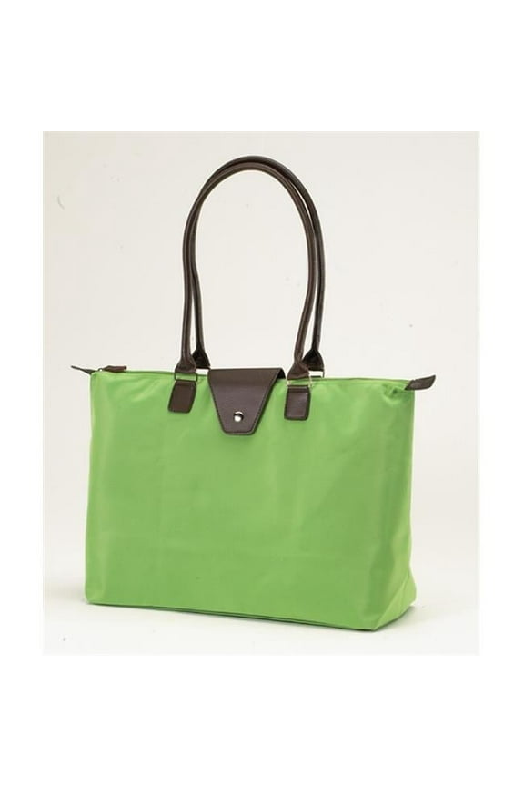 Joann Marrie Designs NF3LI Long Handle Fold-Up Bag - Lime- Pack of 2