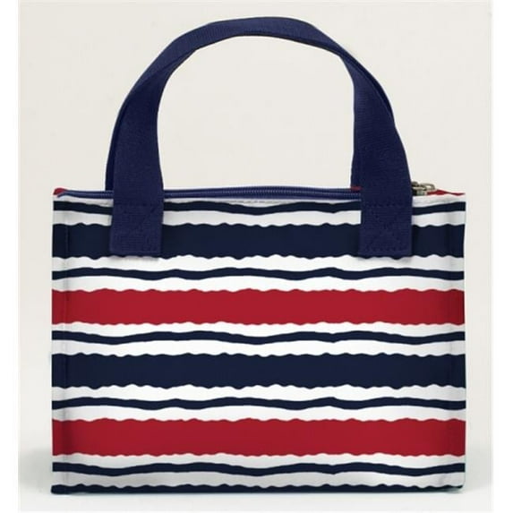 Joann Marrie Designs NLB1MS Lunch Bag - Marina Stripe- Pack of 2