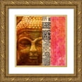 thumbnail image 1 of Joannoo 20x20 Gold Ornate Wood Framed with Double Matting Museum Art Print Titled - Siddharta (detail), 1 of 4