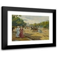 thumbnail image 1 of Joaquín Pallarés Allustante 14x11 Black Modern Framed Museum Art Print Titled - Port Dauphine, Bois De Boulogne (1872), 1 of 5