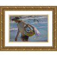 thumbnail image 1 of Joaquín Sorolla 14x11 Gold Ornate Wood Frame and Double Matted Museum Art Print Titled - The Fisherman, 1 of 4