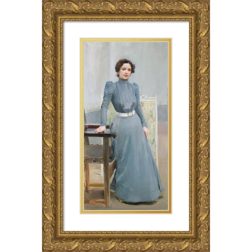 clotilde in evening dress Joaquín Sorolla Print, Clotilde in evening dress (1910) main image 1