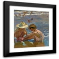 thumbnail image 1 of Joaquín Sorolla 20x22 Black Modern Framed Museum Art Print Titled - The Wounded Foot (1909), 1 of 5