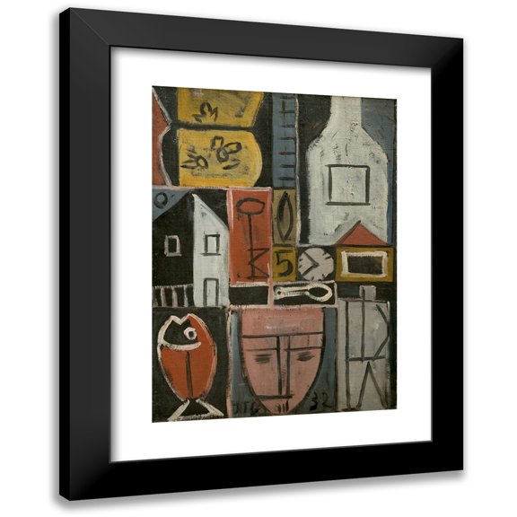 Joaquín Torres-García 11x14 Black Modern Framed Museum Art Print Titled - Painting (1932)