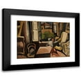 thumbnail image 1 of Joaquín Torres-García 24x18 Black Modern Framed Museum Art Print Titled - Interior (1928), 1 of 5