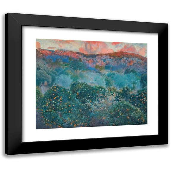 Joaquin Mir Trinxet 14x12 Black Modern Framed Museum Art Print Titled - Soller, Mallorca