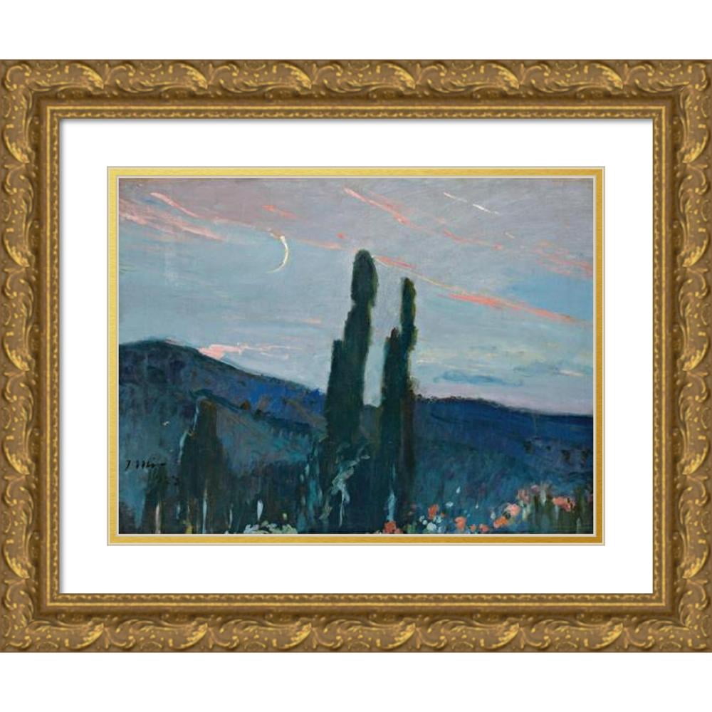 Joaquin Mir Trinxet 14x12 Black Ornate Wood Framed Double Matted