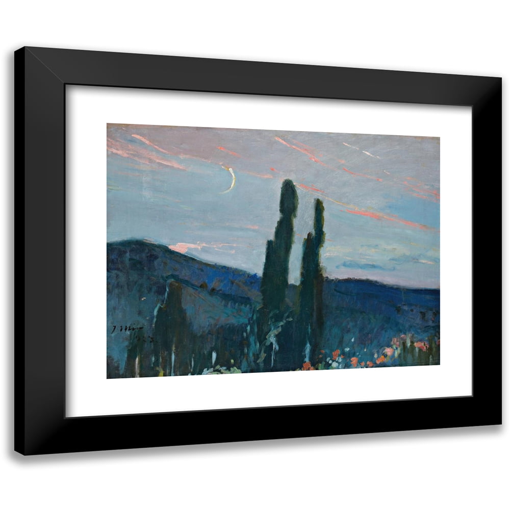 Joaquin Mir Trinxet 14x12 Black Ornate Wood Framed Double Matted