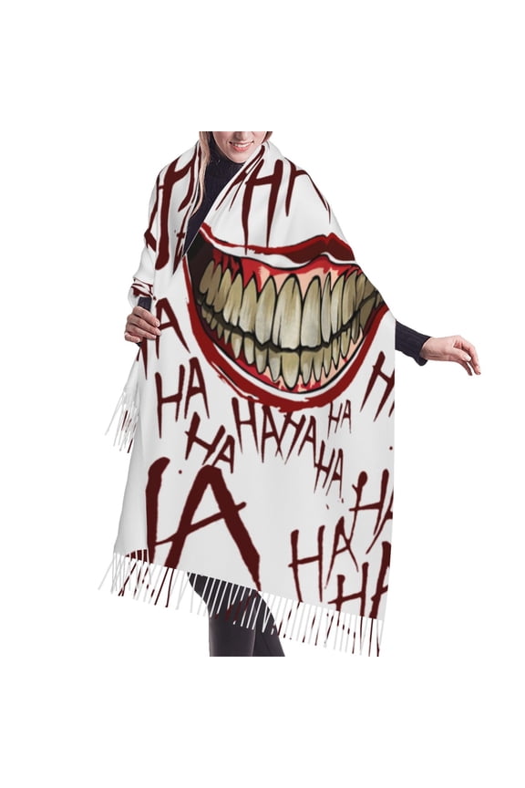 Joaquin Phoenix Joker Shawl Wrap For Womens Winter Warm Long Soft Scarf Pashmina Shawl Scarves