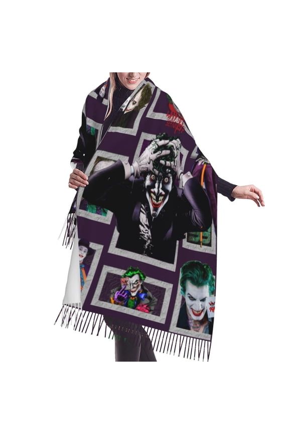 Joaquin Phoenix Joker Shawl Wrap For Womens Winter Warm Long Soft Scarf Pashmina Shawl Scarves