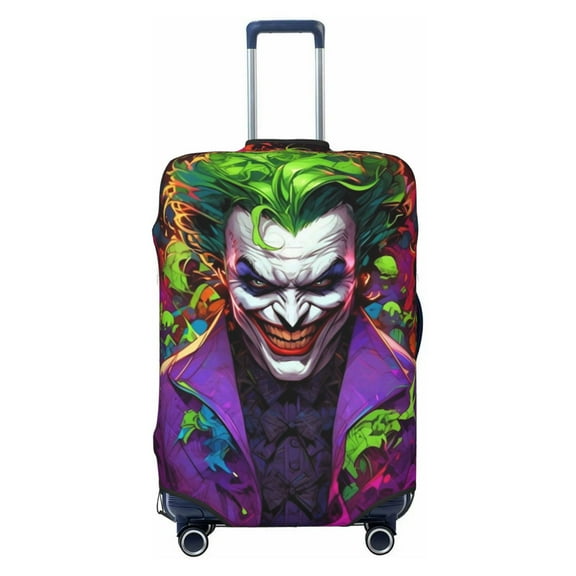 Joaquin Phoenix Joker Travel Luggage Cover, Colorful Suitcase Luggage Protector, Washable Baggage Cover, Dustproof Protector Fits 18-32 Inch Luggage Small