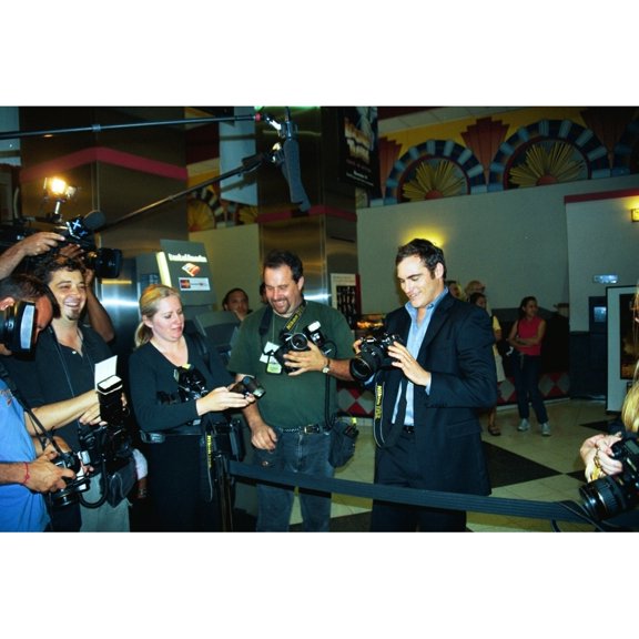 Joaquin Phoenix Playing 'Paparazzi' At Premiere Of Buffalo Soldiers Ny 7212003 By Janet Mayer Celebrity