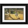 thumbnail image 1 of Joaquin Sorolla 2x Matted 24x18 Black Ornate Framed Art Print 'Skipping rope at La Granja', 1 of 2