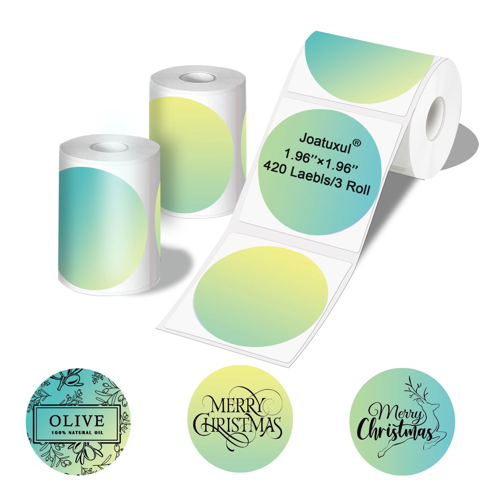 Joatuxul 2 inch Round Thermal Labels for T50M/M110/M120/M220/M221 Label ...