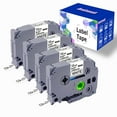 thumbnail image 1 of Joatuxul Label Tape 12mm 4PCS Compatible with Brother TZe-231 for P-Touch PT-D210 Black on White, 1 of 10