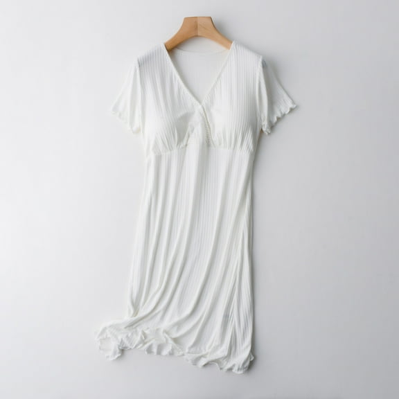 Joau 3 in 1 Delivery/Labor/Maternity/Nursing Nightgown Hospital Gowns for Women Labor Delivery Short Sleeve Breastfeeding Ribbed Sleep Dress