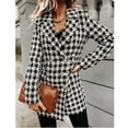 thumbnail image 1 of Joau Blazers for Women Business Casual Double Breasted Long Sleeve Open Front Lapel Collar Work Office Suit Jackets Winter Blazers for Women, 1 of 9