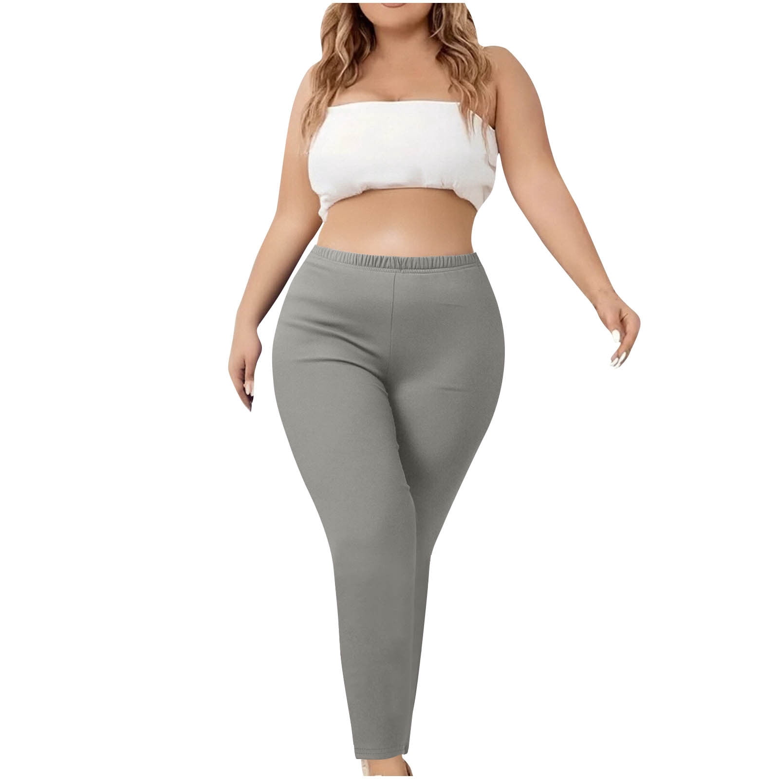 purcolt Plus Size Leggings for Women, Elastic High Waisted Skinny 