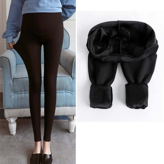 Plush Women's Maternity Fold Over Joggers - Super Soft Bamboo, Over-Belly Waistband